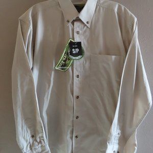 Rivers End Men's Long Sleeve Shirt; Buttons; Cream; Size S/P; NEW